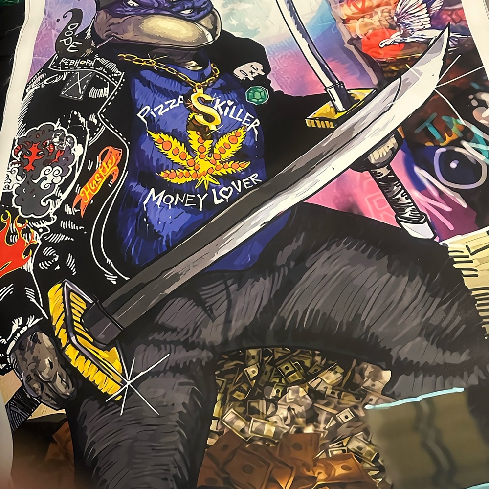 Different style vinyl prints.